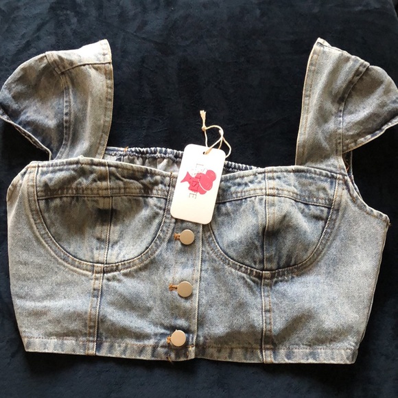 Denim short set🔥🔥🔥🔥 NWT - Picture 6 of 9